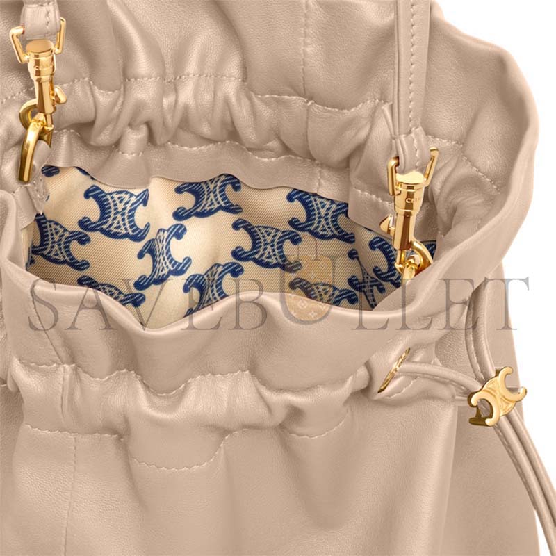 CELINE SMALL CRYSTAL POUCH IN LAMBSKIN 123662J79.03SA (32*29*0.5cm)